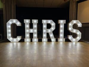 Light Up Letters Hire