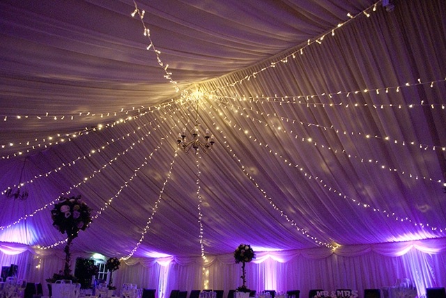 Fairy Light Canopy Hire | Marquee Fairy Light Canopy