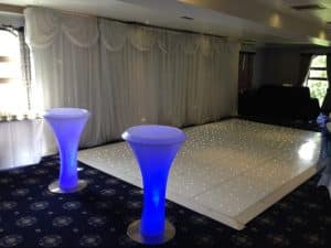 LED Poseur Tables - County Suite - Waterton Park Hotel
