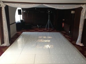 Squires Bar - Starlight Dance Floor and Drapped Fairy Lights