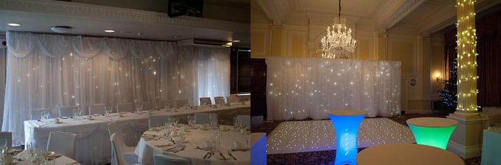 Starlight Backdrop Package Prices Wedding Venue Lighting Event