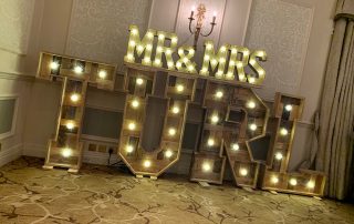 Rustic Light Up Surname Letters