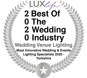 Lux Awards - Best Of The Wedding Industry 2020 - Most Innovative Wedding & Events Lighting Specialists 2020 - Yorkshire