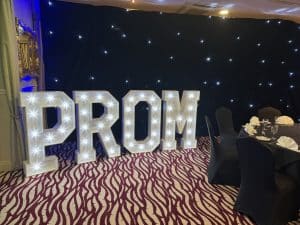 Light Up PROM Letters