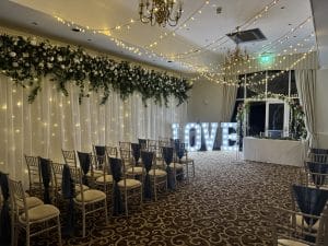 Starlight Backdrop With Floral Topper